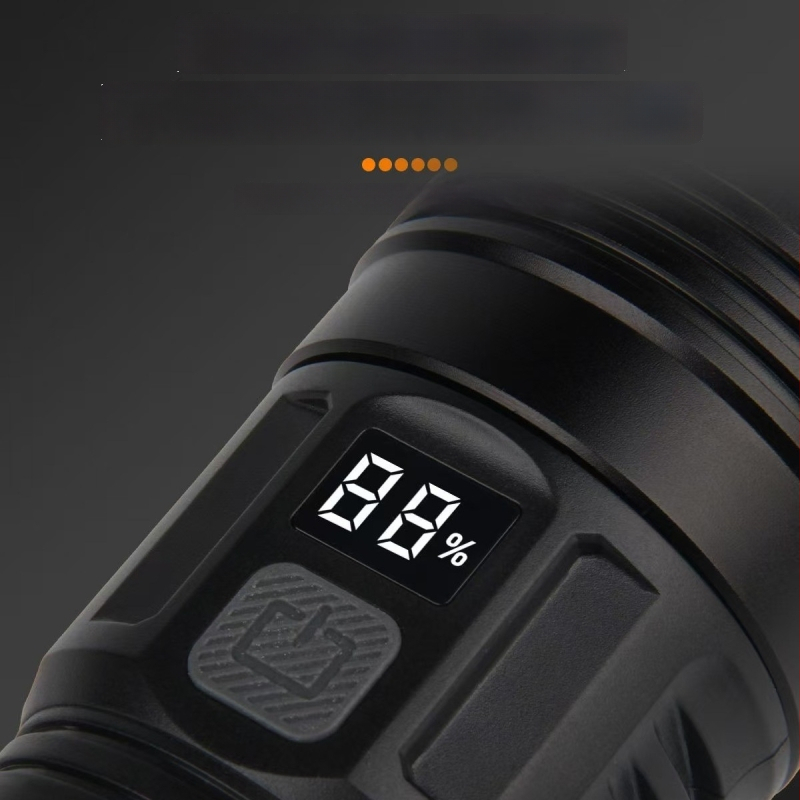 Ručná LED baterka - 10W, 3600mAh, 3.7V, LED životnosť 100000h, IPX4