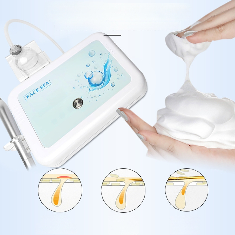 Meihua čistiaci prístroj na tvár s technológiou aktívneho kyslíka a bublinkami – čistenie, zosvetlenie, obnovenie pokožky; prenosný, IPX3 vodotesný, bez vstavaného batériového zdroja