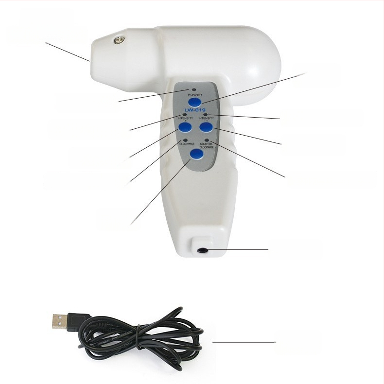 Zariadenie na čistenie tváre s masážnou funkciou, LW-019, prenosné, IPX0, bez zabudovanej batérie