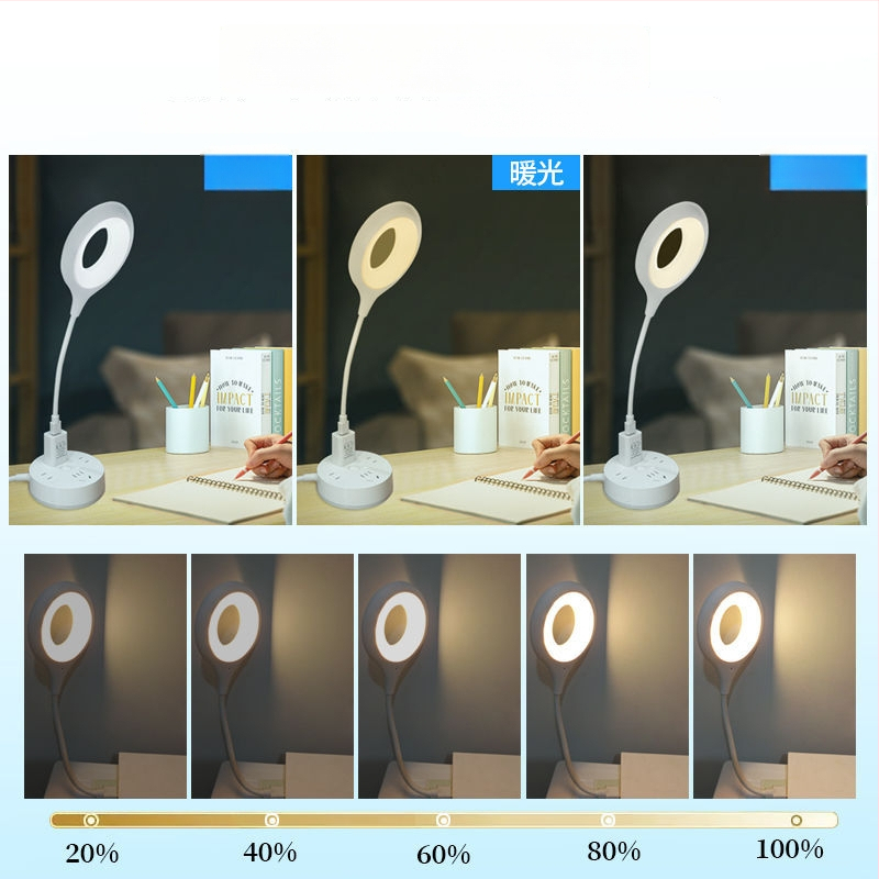 Nočná stolná lampa s hlasovým ovládaním stmievania, napájaná zo zásuvky 5V, ABS tienidlo, geometrický dizajn