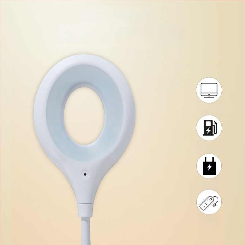 Nočná stolná lampa s hlasovým ovládaním stmievania, napájaná zo zásuvky 5V, ABS tienidlo, geometrický dizajn