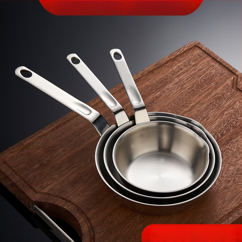 Panvica na smaženie z 316 nerezovej ocele, trojvrstvové dno, nepřilnavá povrchová úprava, kompatibilná s plynovým a indukčným varičom