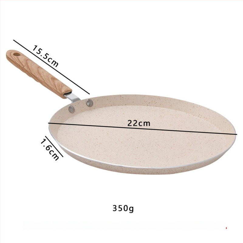 Panvica s nepriľnavým povrchom z hliníkovej zliatiny, Maifan kameň povrch, jednovrstvé dno, vhodná pre bežné platne
