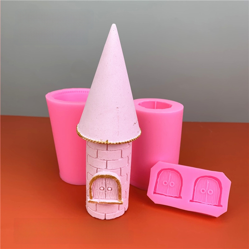 Siliconová forma na pečenie – 3D princeznin hrad, nepravidelný tvar, na zdobenie čokolády a tort