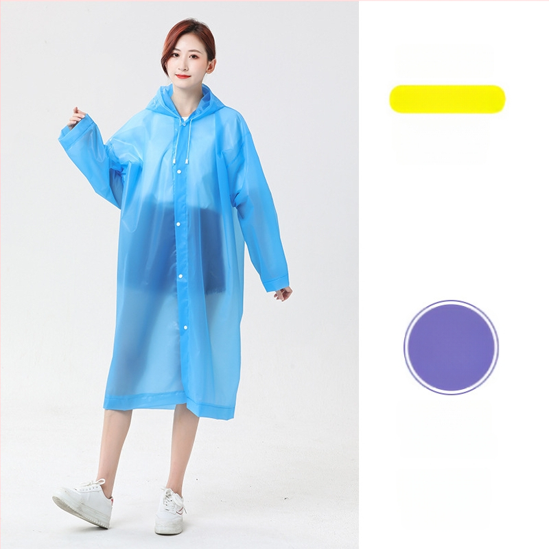 EVA дебел дъждобран за възрастни — пълен корпус, повторна употреба, водоустойчив с PE лепило