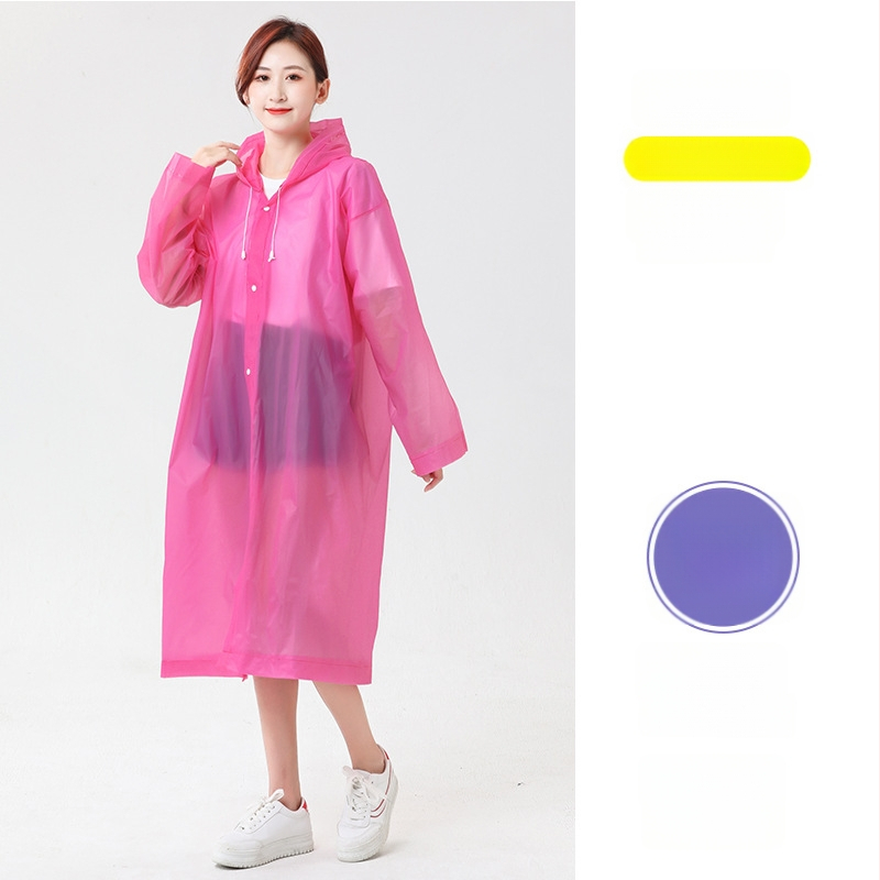 EVA дебел дъждобран за възрастни — пълен корпус, повторна употреба, водоустойчив с PE лепило