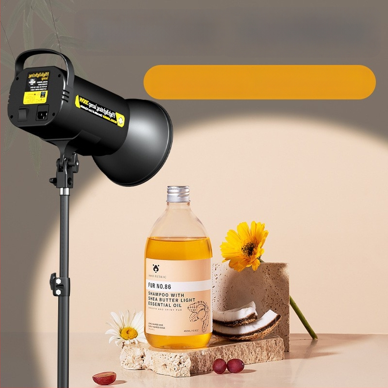 Фотографско запълващо осветление, 300W, многостепенно регулиране, вертикално използване за красота и видеозаснемане