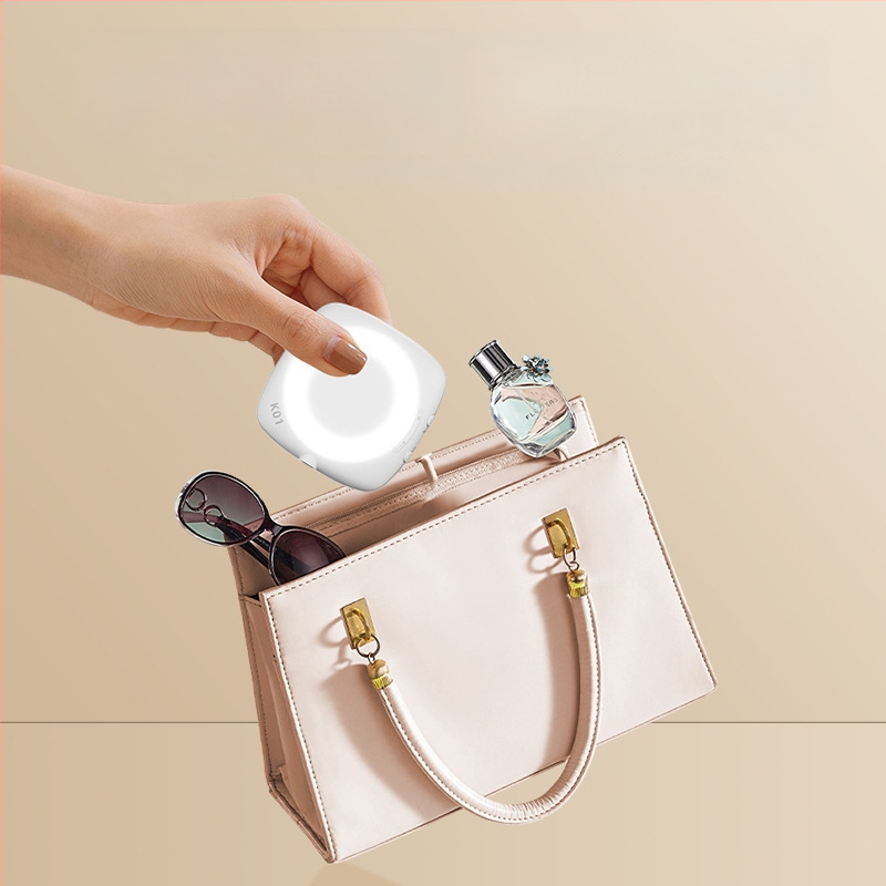 D6 мини светлина за селфи за мобилен телефон, ръчна, три температури на цвета, 3.7V, под 10W