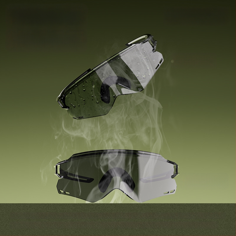 ACRUNU Cyklistické okuliare s fotocitlivými šošovkami, meniace farbu, vymeniteľné šošovky, PC rám, polorámové, unisex