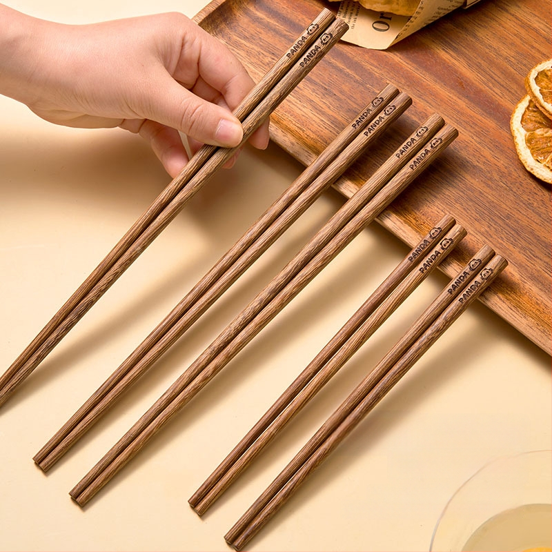 Drevené paličky na jedlo pre dospelých - kreslený motív, svieži a milý štýl, 5 alebo 6 párov