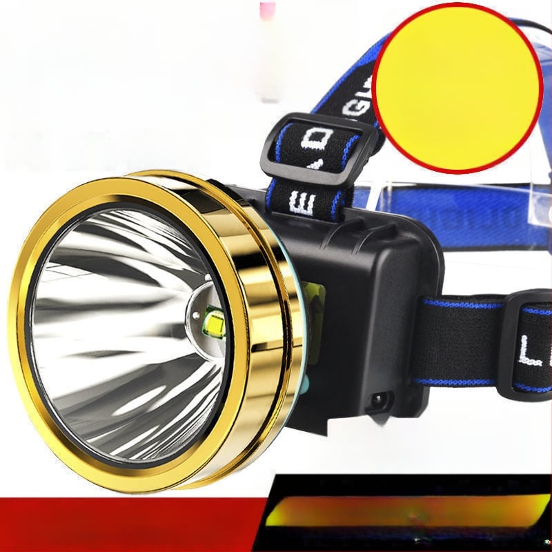 Φορτιζόμενος φακός κεφαλής εξωτερική χρήση, μακρινή εμβέλεια, υπερλαμπρός, φοριέται στο κεφάλι