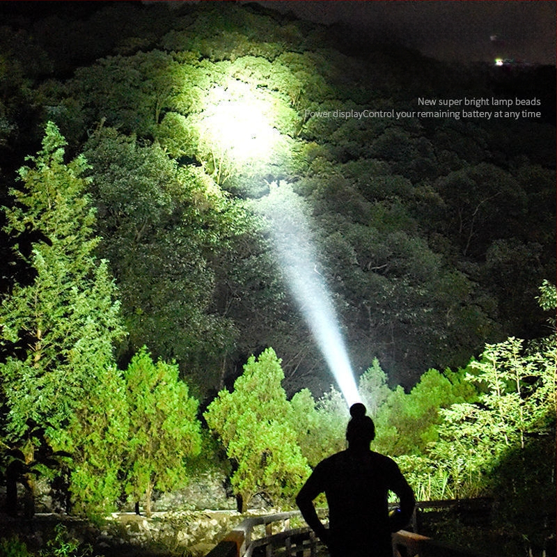 Φορτιζόμενος φακός κεφαλής εξωτερική χρήση, μακρινή εμβέλεια, υπερλαμπρός, φοριέται στο κεφάλι