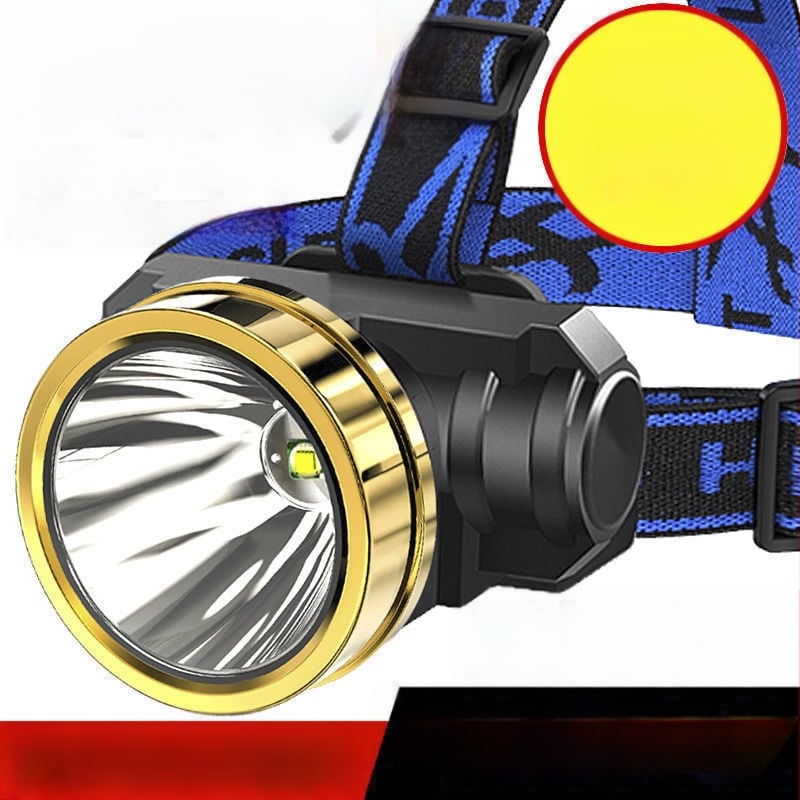 Φορτιζόμενος φακός κεφαλής εξωτερική χρήση, μακρινή εμβέλεια, υπερλαμπρός, φοριέται στο κεφάλι