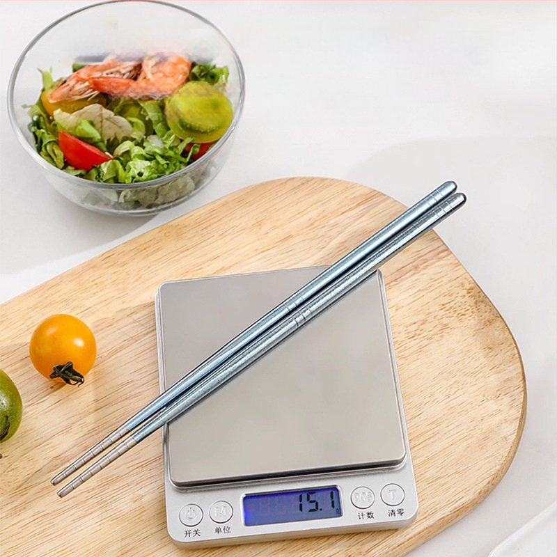 Titánové paličky, 2-5 párov, zrkadlovo leštené, svetlý luxusný štýl, Cloud Dew značka