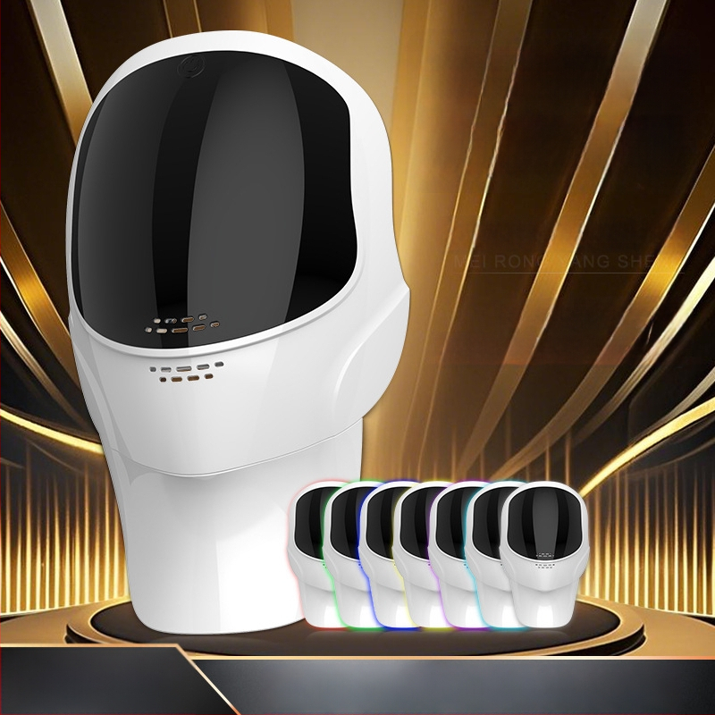 LED maska na tvár pre domáce použitie s fotodynamickým bielením a omladením pokožky (Prenosná; Vnútorná batéria 500–800 mAh; IPX0; Maska na tvár a krk)