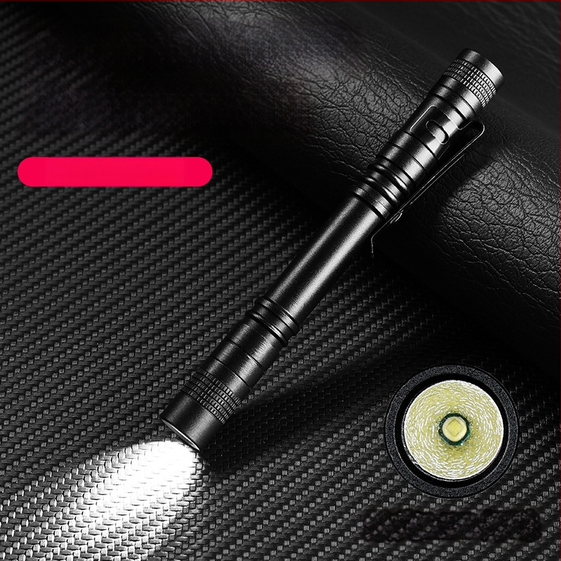 Ručná LED baterka z hliníkovej zliatiny, napájaná suchou batériou, dosah 10–50 m, model BL-7823, hmotnosť 25–30 g