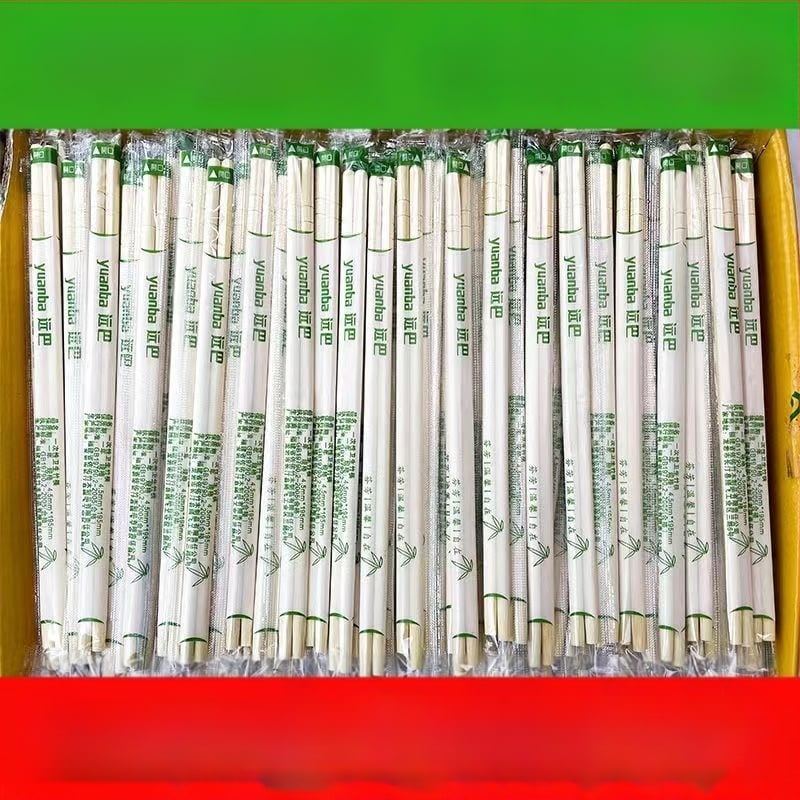Jednorázové bambusové chopsticks s integrovaným dvojitým dizajnom, guľatý profil