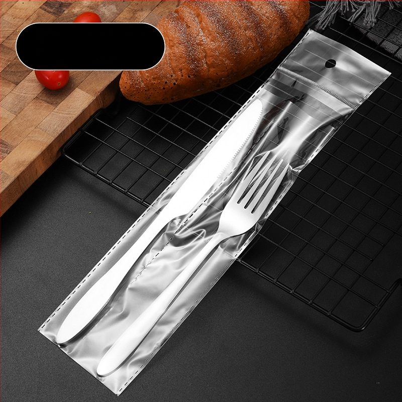 Trojbodový set jedálenského príslušenstva západného štýlu – nôž, vidlička a lyžica; 410 nerezová oceľ; zrkadlové leštenie; prispôsobiteľný; súkromná značka