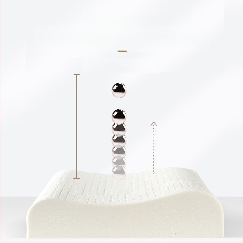 Vankúš z prírodného latexu s vlnitým tvarom na spanie pre krčnú oblasť, latexový obsah >90%, hmotnosť 2–3 kg, možnosť úpravy