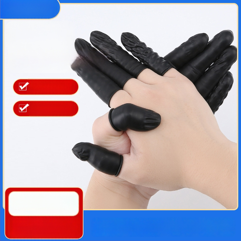 Jednorázové návleky na prsty – latex, protišmyčné, odolné voči opotrebeniu, priehľadné, vhodné do prašných dielní a elektrotechnických tovární