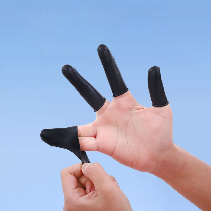 Jednorázové návleky na prsty – latex, protišmyčné, odolné voči opotrebeniu, priehľadné, vhodné do prašných dielní a elektrotechnických tovární