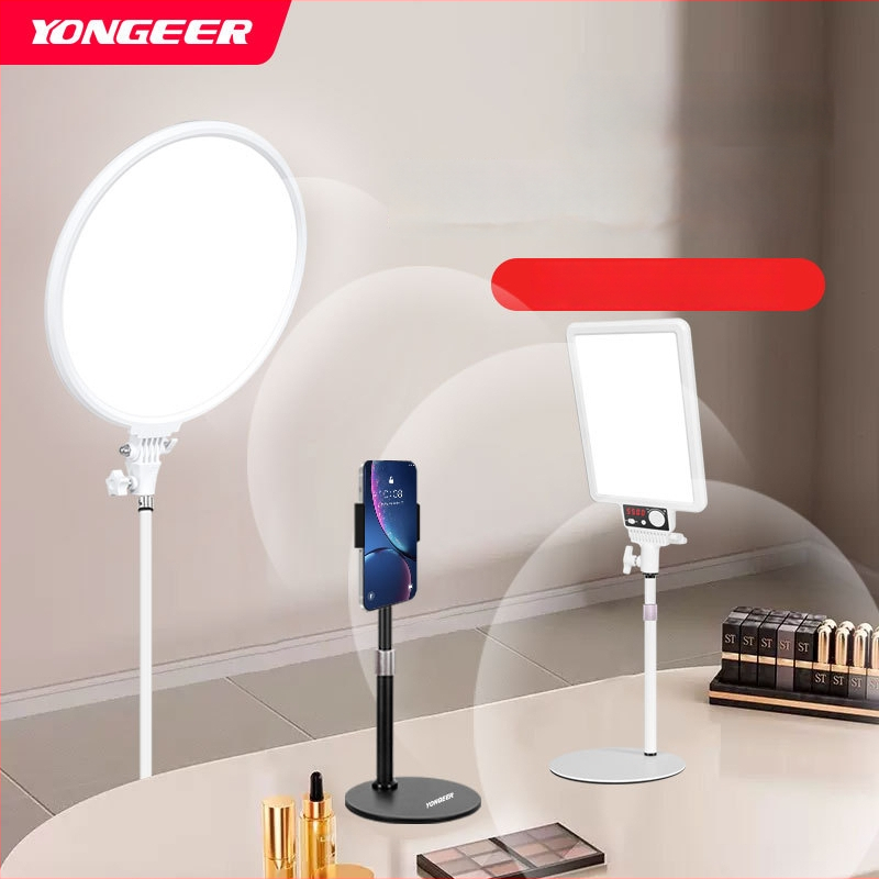 JS-40 Gyva užpildymo šviesa portretų transliacijoms — LED 40W, 3000–6000K, veikimo diapazonas 1–2 m, reguliuojamas ryškumas ir spalva