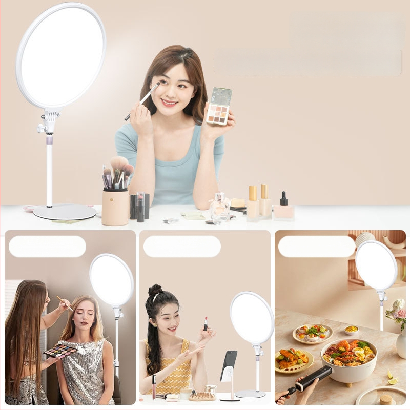 JS-40 Gyva užpildymo šviesa portretų transliacijoms — LED 40W, 3000–6000K, veikimo diapazonas 1–2 m, reguliuojamas ryškumas ir spalva