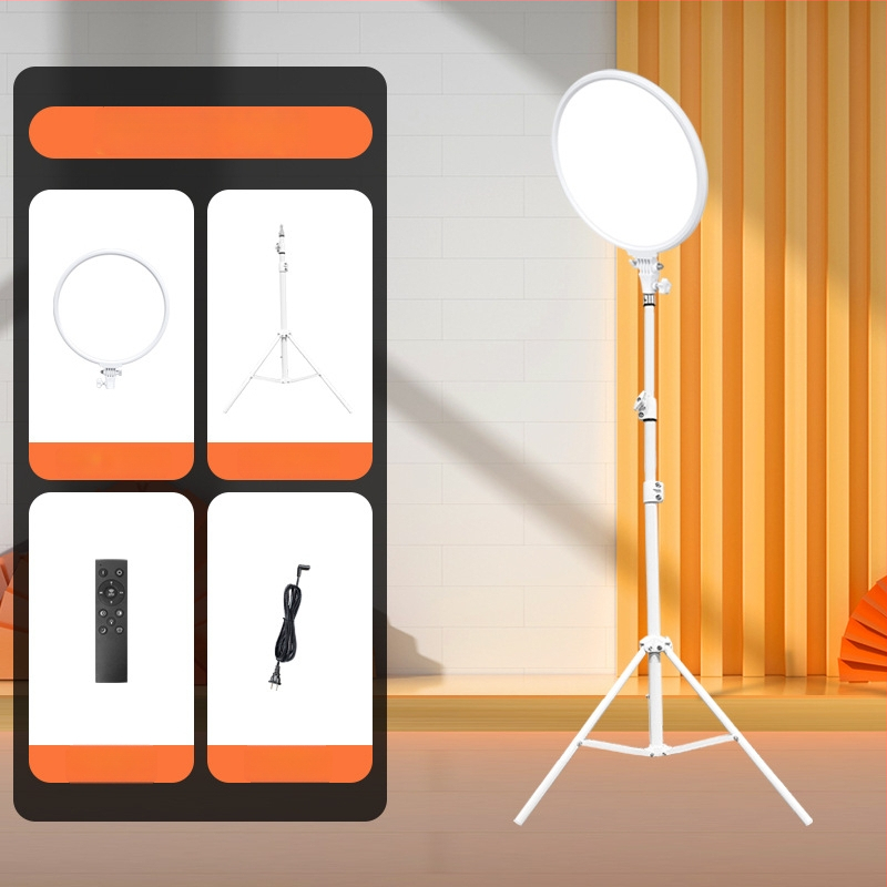 JS-40 Gyva užpildymo šviesa portretų transliacijoms — LED 40W, 3000–6000K, veikimo diapazonas 1–2 m, reguliuojamas ryškumas ir spalva