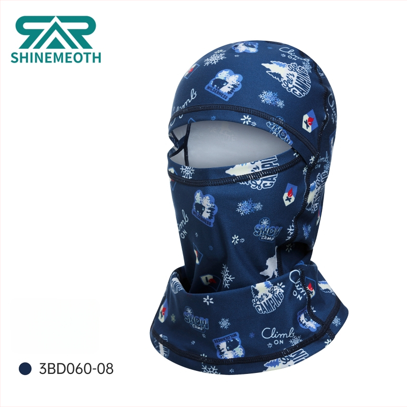 Detská lyžiarska maska s plnou ochranou tváre, polyesterová tkanina, značka Shinemeoth/Sunmusi, licencovaná privátna značka
