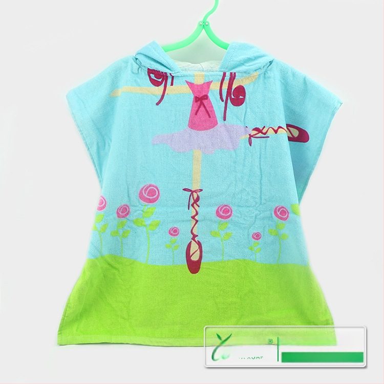 Детска кърпа за баня с качулка (чист памук, 260 г/м², реактивен печат, дизайн Тинкър Бел)