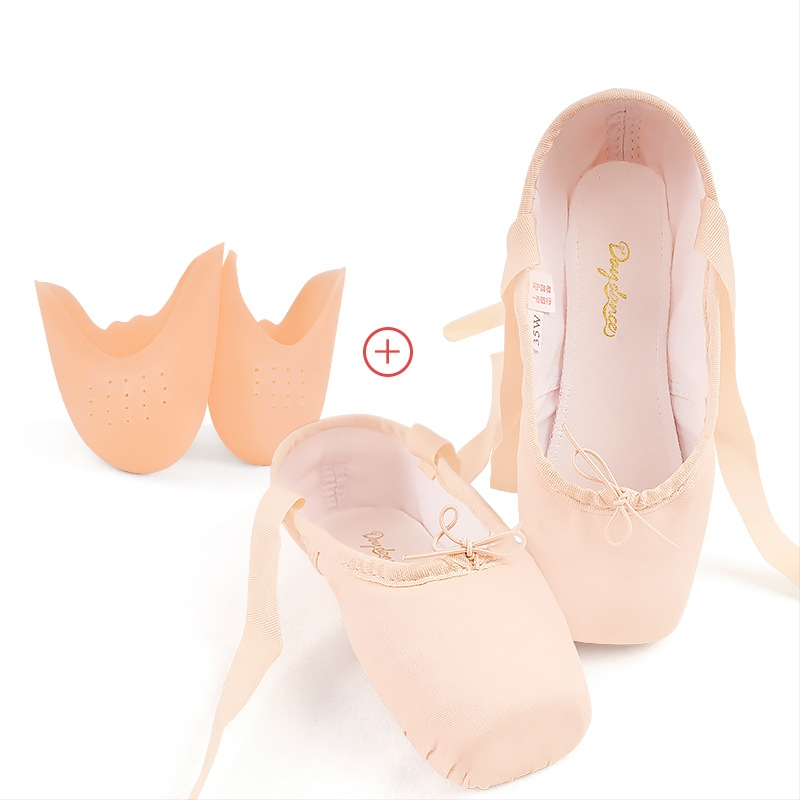 Lingyan baletné topánky – štvorcový nos, kožená podrážka, rovnováha a tlmenie otrasov