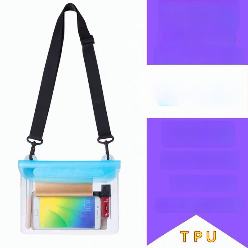 Nepremokavá crossbody taška na telefón – vonkajšia PVC, veľká kapacita, priehľadná dotyková obrazovka