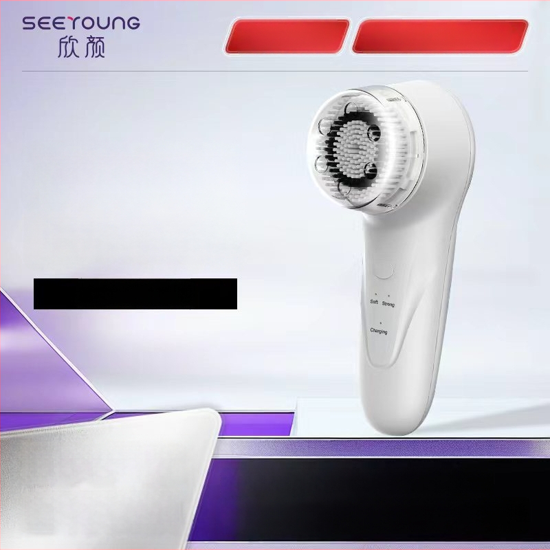 Burros bezdrôtové nabíjanie ultrazvuková čistiaca kefka na tvár s vibráciou, vodotesná, čistenie pórov