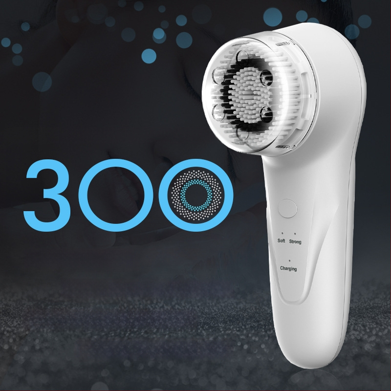 Burros bezdrôtové nabíjanie ultrazvuková čistiaca kefka na tvár s vibráciou, vodotesná, čistenie pórov