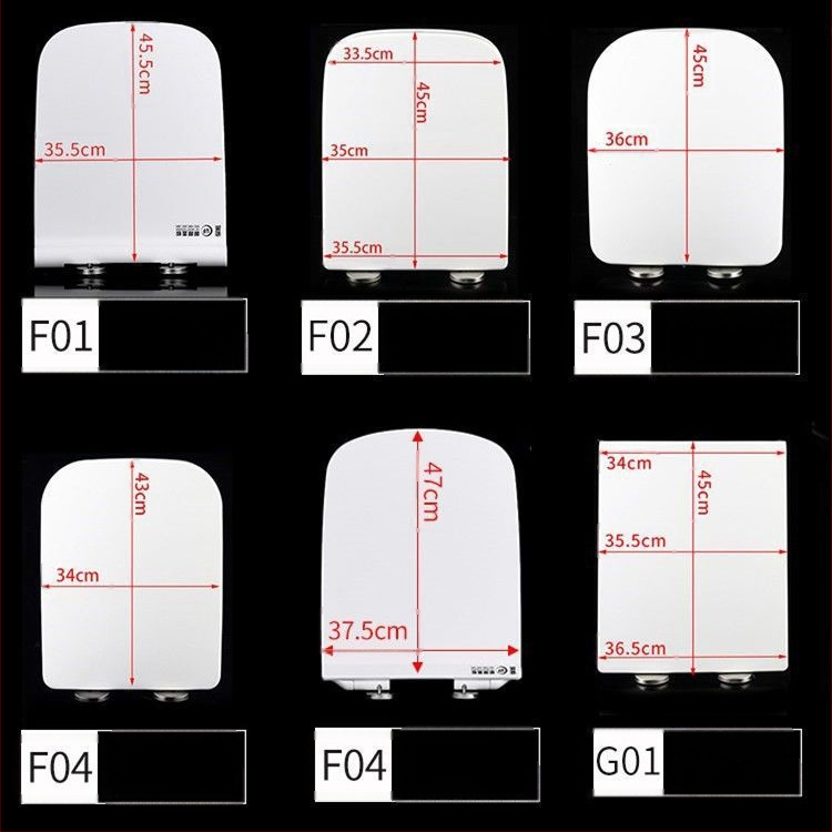 Štvorecný kryt na záchod, hrubší a odolný, s výplňou, nastaviteľná vzdialenosť montážnych otvorov 10–18 mm, materiál: močovina-formaldehydová živica