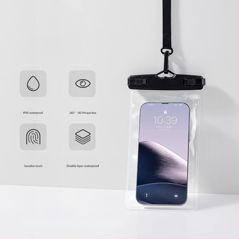 Vodotesná taška na mobilný telefón, TPU, minimalistický štýl, Outdoor Water Bag, nepremokavá látka, dospelí