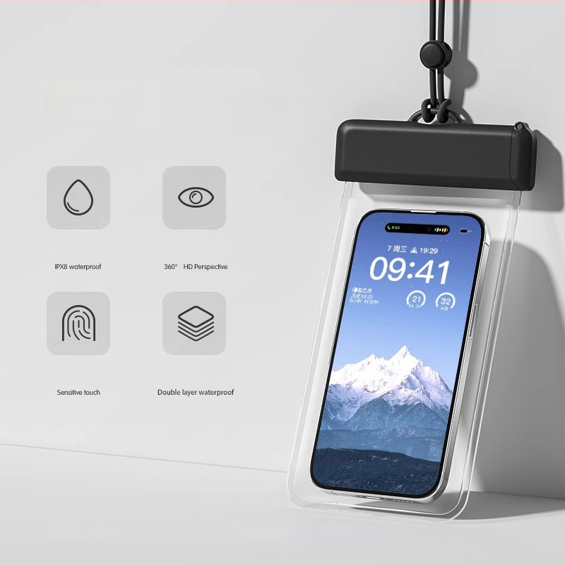 Vodotesná taška na mobilný telefón, TPU, minimalistický štýl, Outdoor Water Bag, nepremokavá látka, dospelí