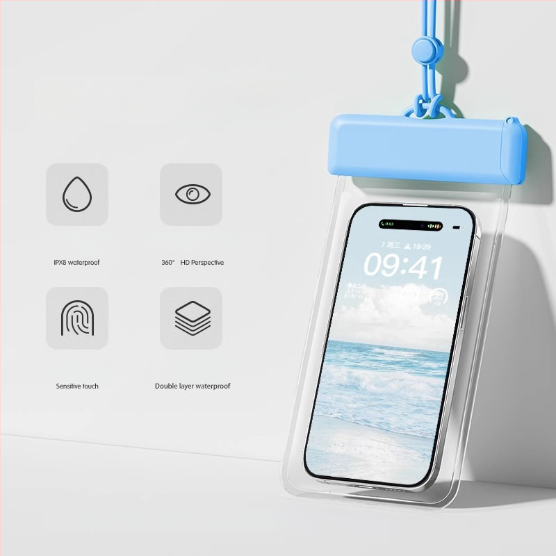 Vodotesná taška na mobilný telefón, TPU, minimalistický štýl, Outdoor Water Bag, nepremokavá látka, dospelí