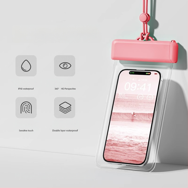 Vodotesná taška na mobilný telefón, TPU, minimalistický štýl, Outdoor Water Bag, nepremokavá látka, dospelí