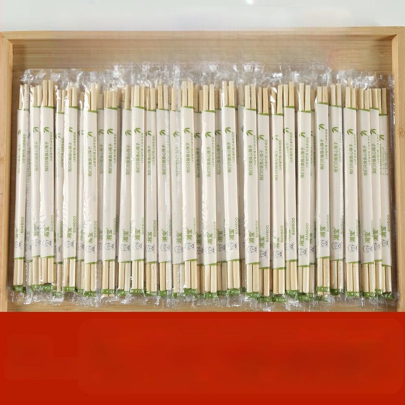 Jednorázové bambusové paličky pre reštaurácie, jednotlivé balenie, biologicky odbúrateľné, mikrovlnne odolné, tlač loga