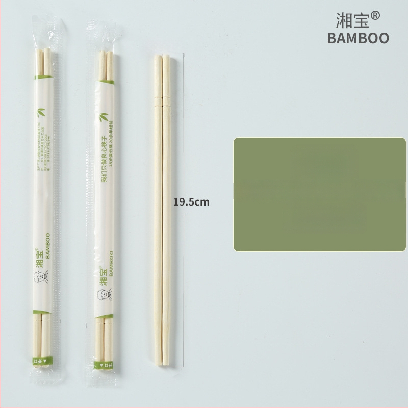 Jednorázové bambusové paličky pre reštaurácie, jednotlivé balenie, biologicky odbúrateľné, mikrovlnne odolné, tlač loga