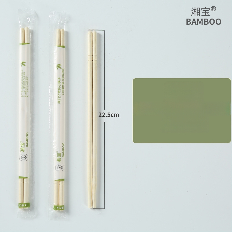 Jednorázové bambusové paličky pre reštaurácie, jednotlivé balenie, biologicky odbúrateľné, mikrovlnne odolné, tlač loga