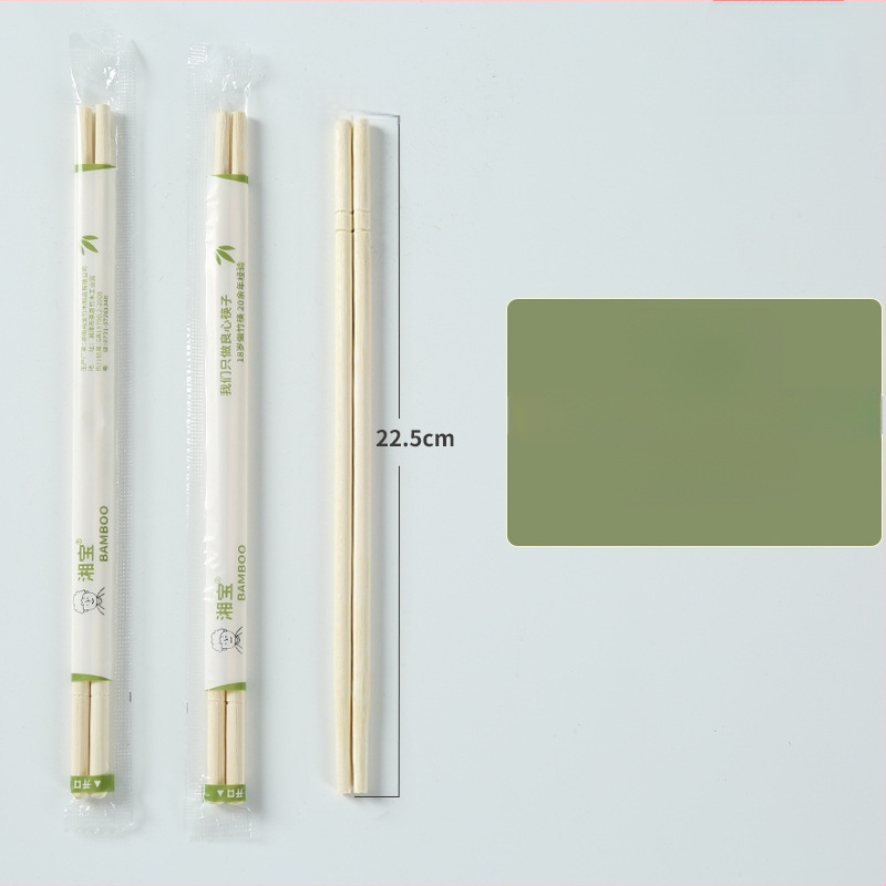 Jednorázové bambusové paličky pre reštaurácie, jednotlivé balenie, biologicky odbúrateľné, mikrovlnne odolné, tlač loga