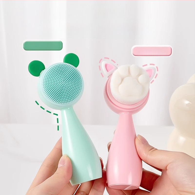 Chuyi Čistiaca kefka na tvár – ručná, dvojstranná, s mäkkými štetinami pre hlboké čistenie pórov