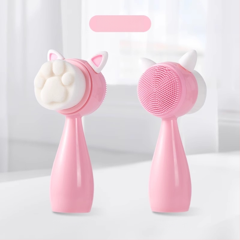 Chuyi Čistiaca kefka na tvár – ručná, dvojstranná, s mäkkými štetinami pre hlboké čistenie pórov