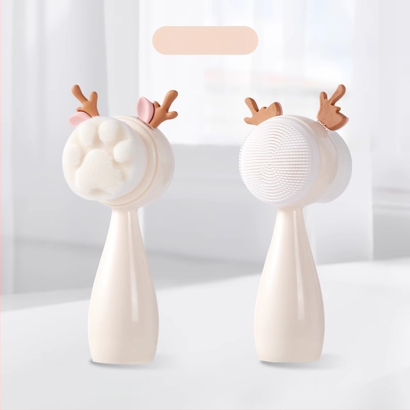 Chuyi Čistiaca kefka na tvár – ručná, dvojstranná, s mäkkými štetinami pre hlboké čistenie pórov