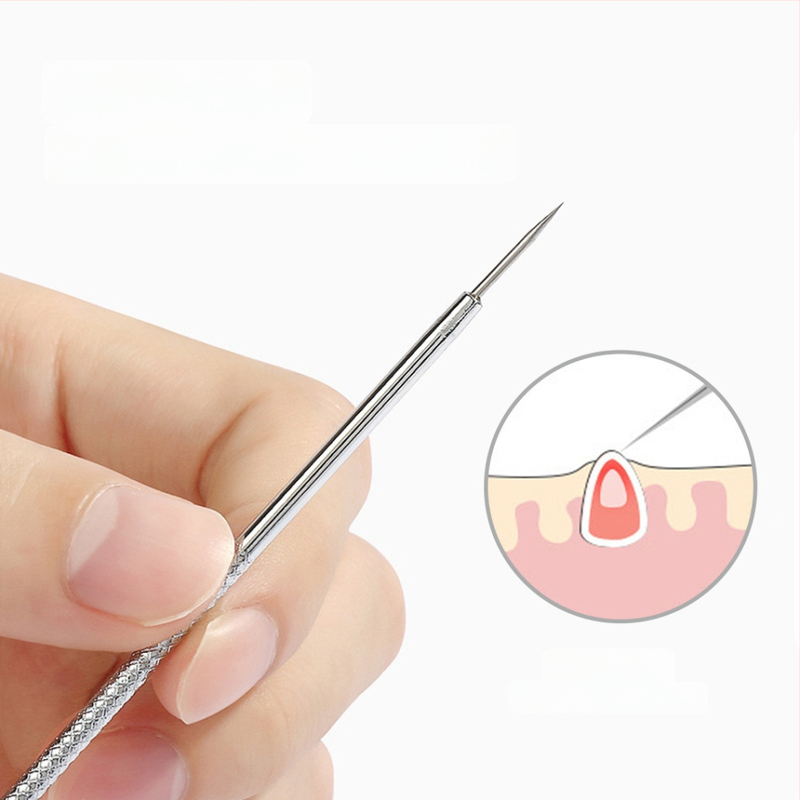 Ihla na akné – Etif; nerezová oceľ; dvojdielna sada; nástroj na čistenie tváre; pre bežných používateľov.