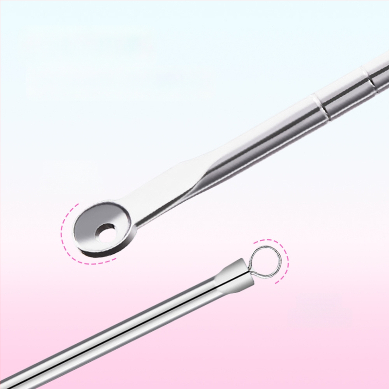 Idealful Ihla na akné – kozmetický nástroj na pleť z nehrdzavejúcej ocele, balenie 144, bežné použitie