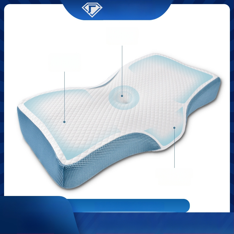 Vankúš z pamäťovej peny – obdĺžnikový tvar, pletený poťah, výška jadra 5–10 cm, hmotnosť jadra 1–2 kg, možnosť prispôsobenia