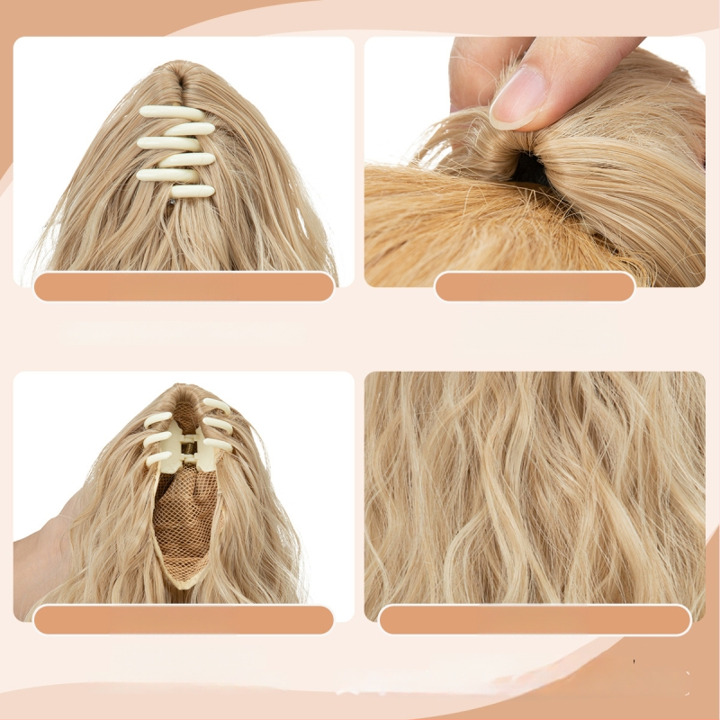 SARLA perika za rep — duga kovrčava kosa, vlakna otporna na visoku temperaturu, klipsa za pričvršćivanje, model P064